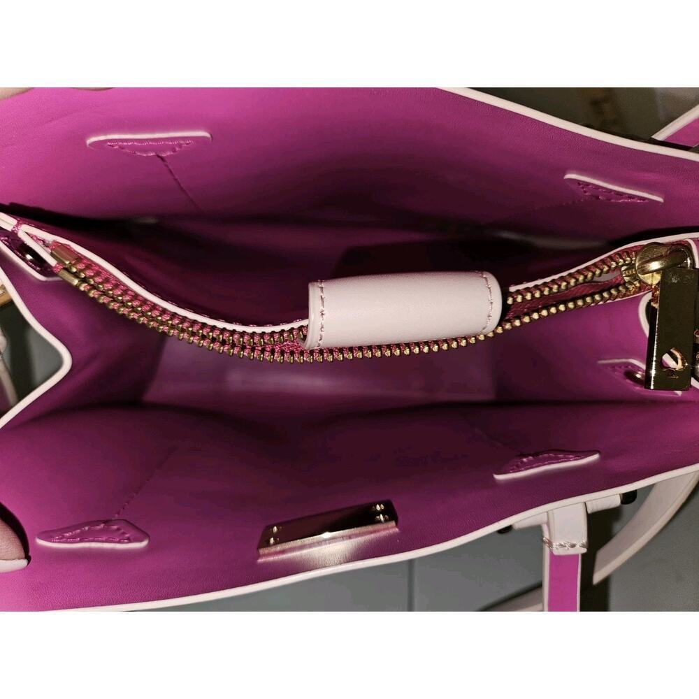 Kate Spade Elodie Arbour Hill Leather Crossbody Top Handle Bag Pink EUC 10x9x5 - Picture 11 of 12